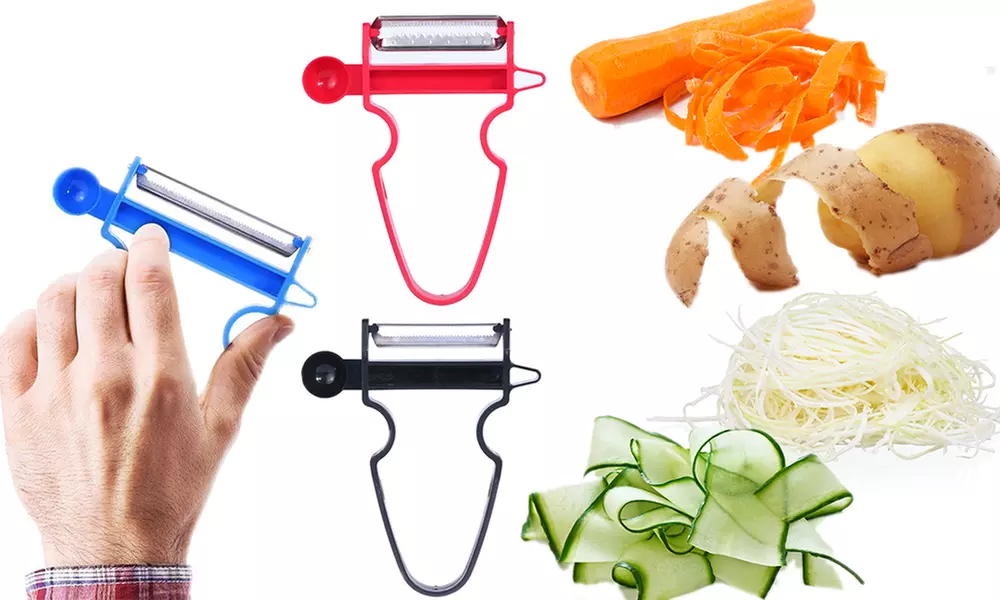 1 ou 2 lots de 3 économes avec lame en acier inoxydable - Primary Image