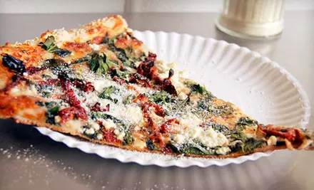 Two-Slice Pizza Meal, Large Pizza, or Five-Pizza Catering Option at Washington Deli Pizza and Catering (Up to 54% Off) - Primary Image