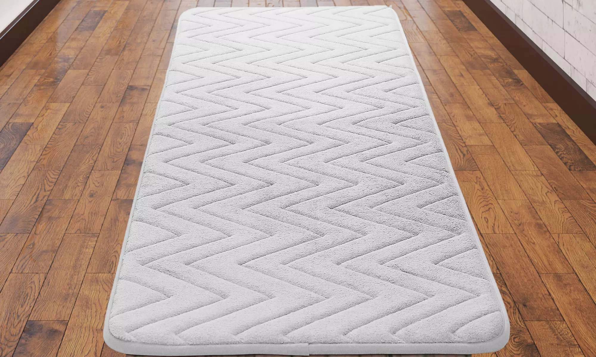 Oversized 24"x60" Memory Foam Bath Rug Runner Mat - Primary Image