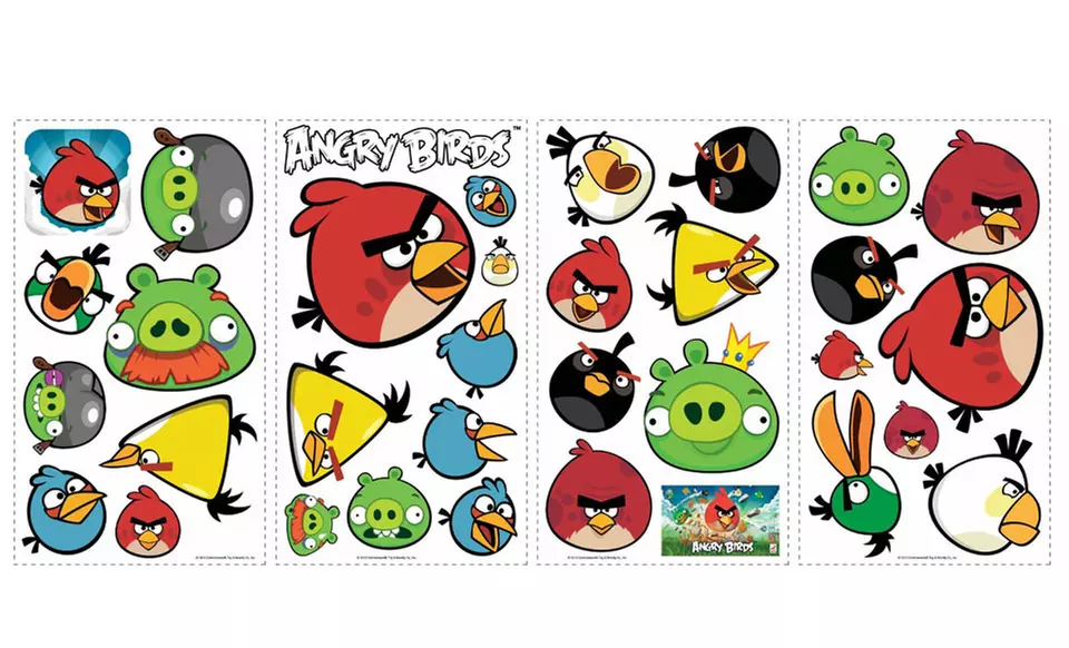 Angry Birds Wall Decals. Free Returns. - Second Medium