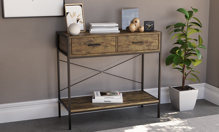 Image 4: Industrial Style Brooklyn Console Tables