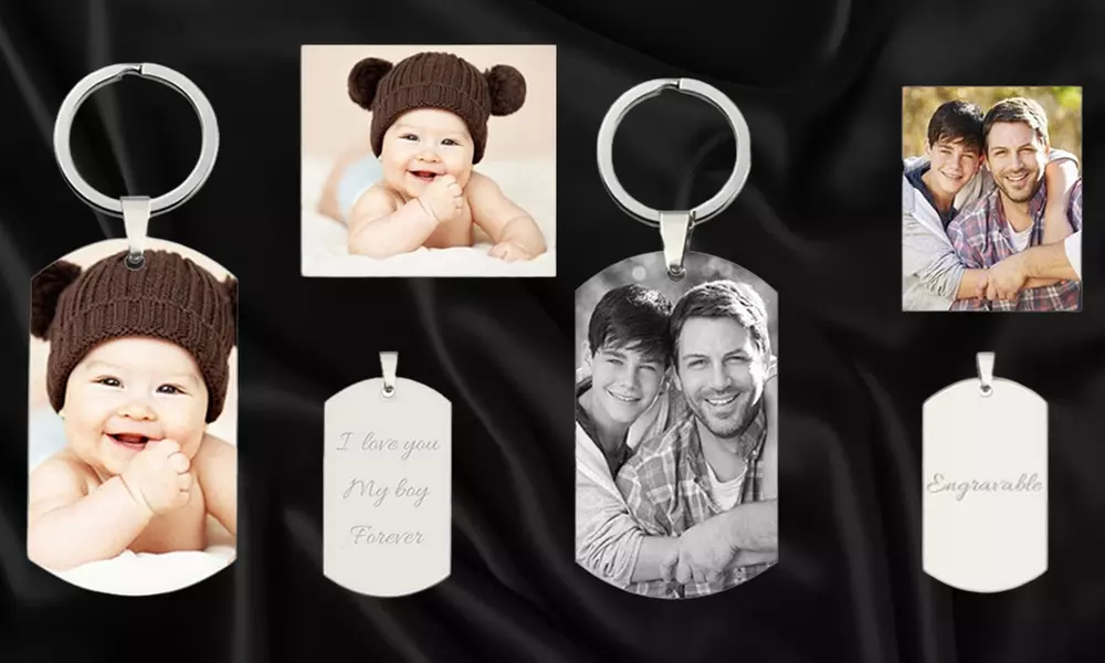 Foto-Schlüsselanhänger mit Gravur