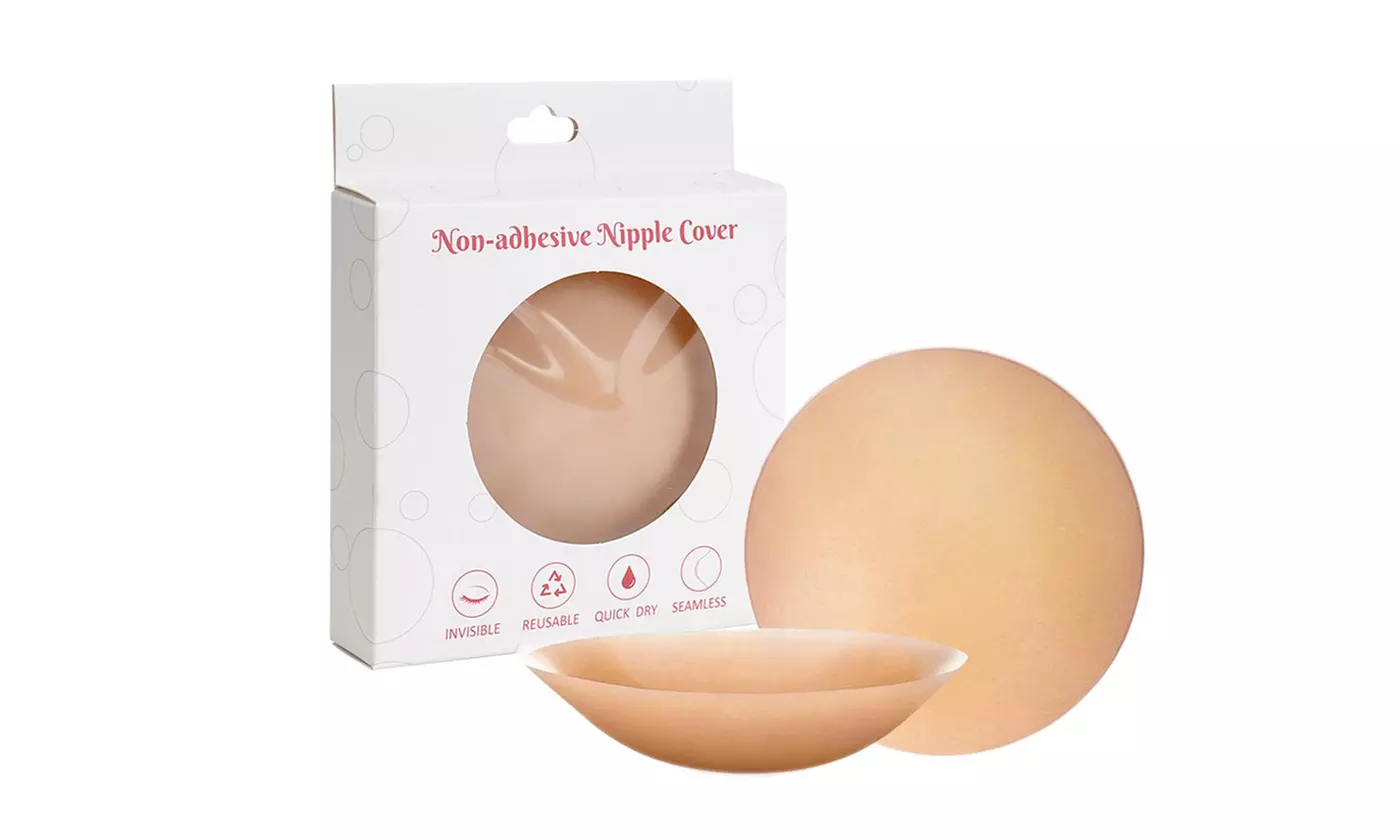Invisible Silicone Nipple Pasties Reusable Self-Adhesive Breast Covers