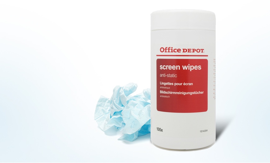 Image 1: Office Depot Cleaning Wipes