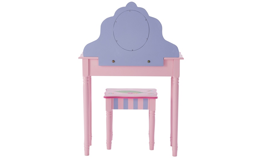 Image 15: Kids' Vanity Table and Stool Set