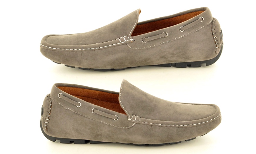 Image 55: Men's Faux Suede Casual Loafers