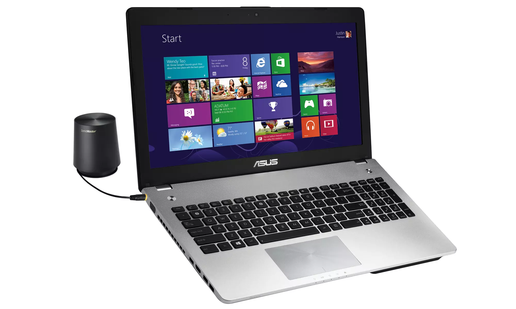 ASUS N-Series 15.6" Laptop with Intel Core i7-4700HQ Processor, 12GB RAM, and 1TB HDD - Primary Image