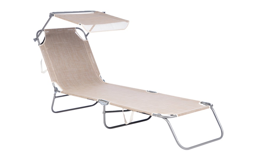 Image 4: Transat pliable avec pare-soleil