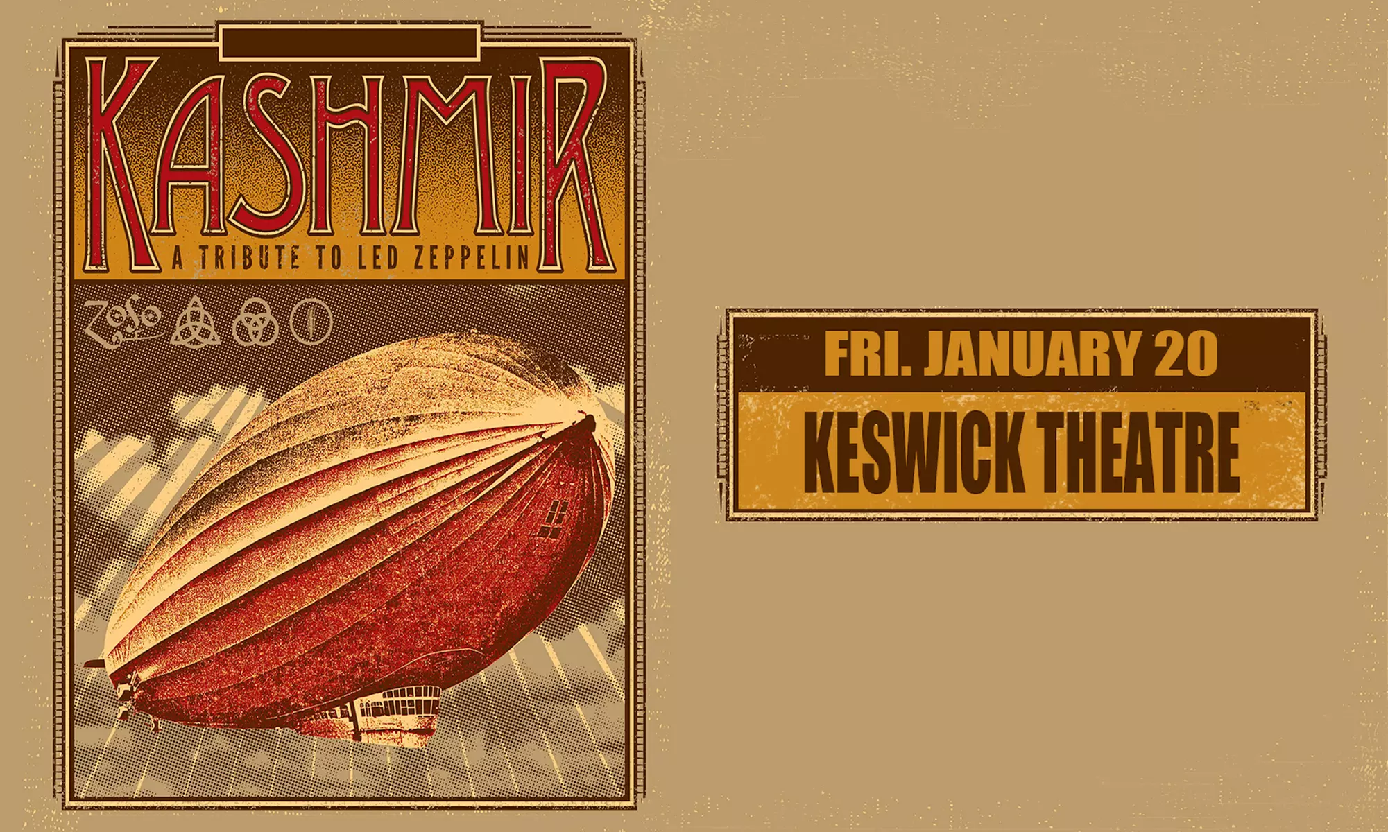 Kashmir: A Tribute to Led Zeppelin on January 20, 2023 at 8 p.m. - Primary Image