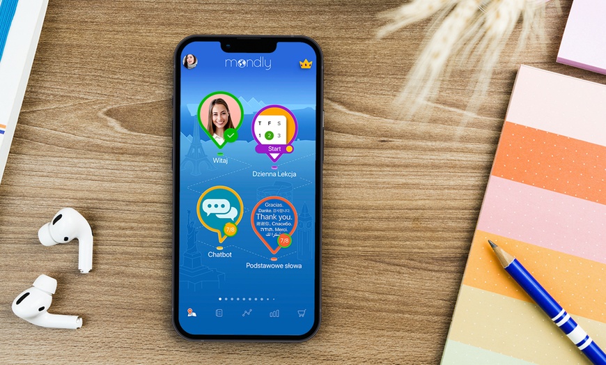 Image 1: Dostęp Premium do wszystkich języków z aplikacją Mondly