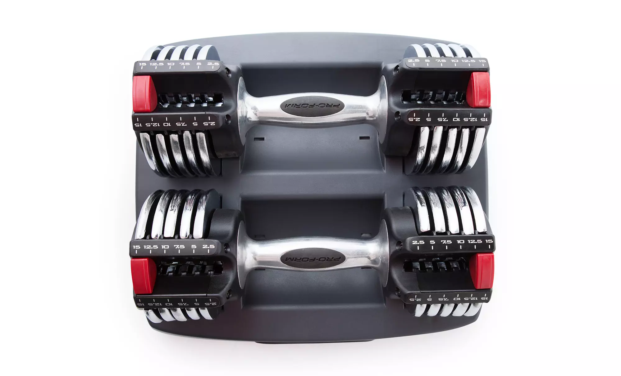 Pair of ProForm Select-a-Weight 15lb. Dumbbells. Free Returns. - Second Medium