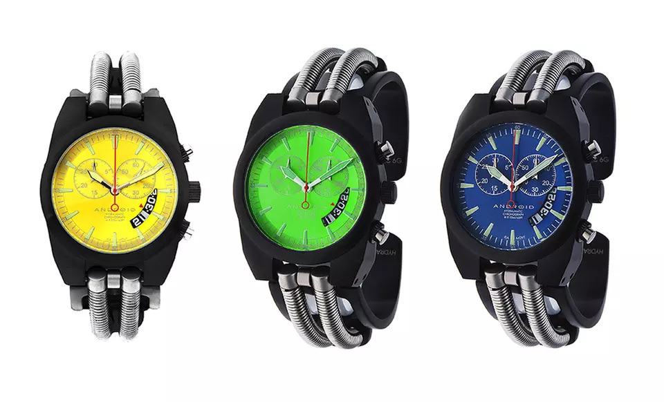 Android Men's Hydraumatic Chrono Watch with Stainless Steel Band - Primary Image