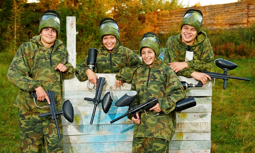 Image 1: Paintballing With Ammo and Lunch