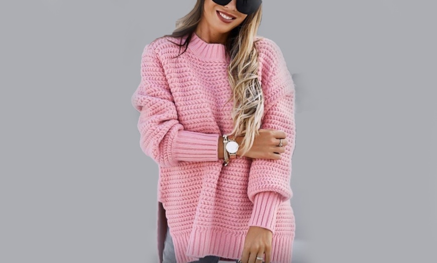 Image 6: Women's Loose Knit Sweater