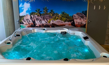 Dans l'espace "Lagon" : accès spa & sauna privatif de 2h en semaine avec 2 boissons - pour 2 pers.