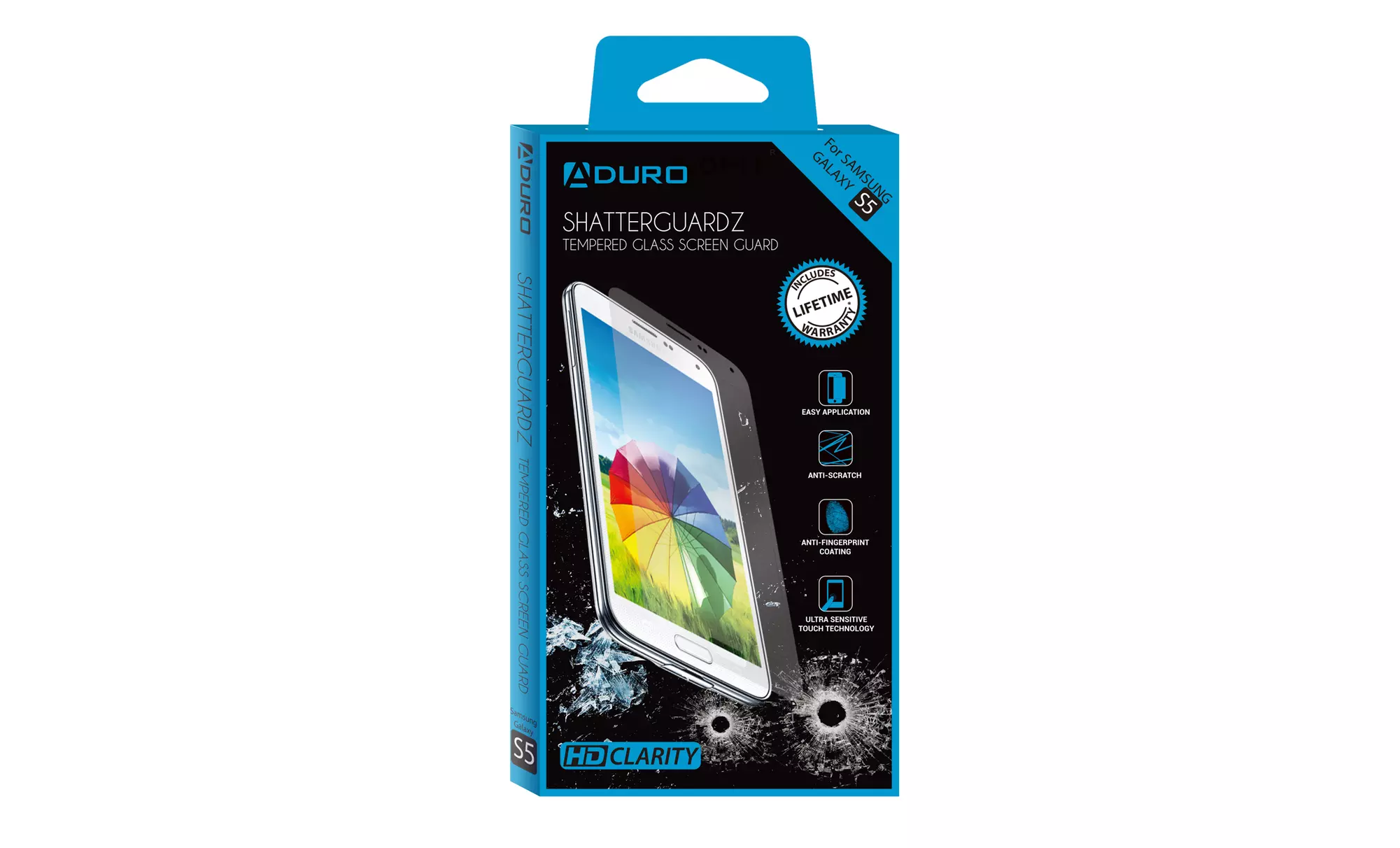 ShatterGuardz Tempered-Glass Screen Protector for iPhone 4/4s or 5/5s/5c, or Samsung Galaxy S3, S4, or S5  - Second Medium