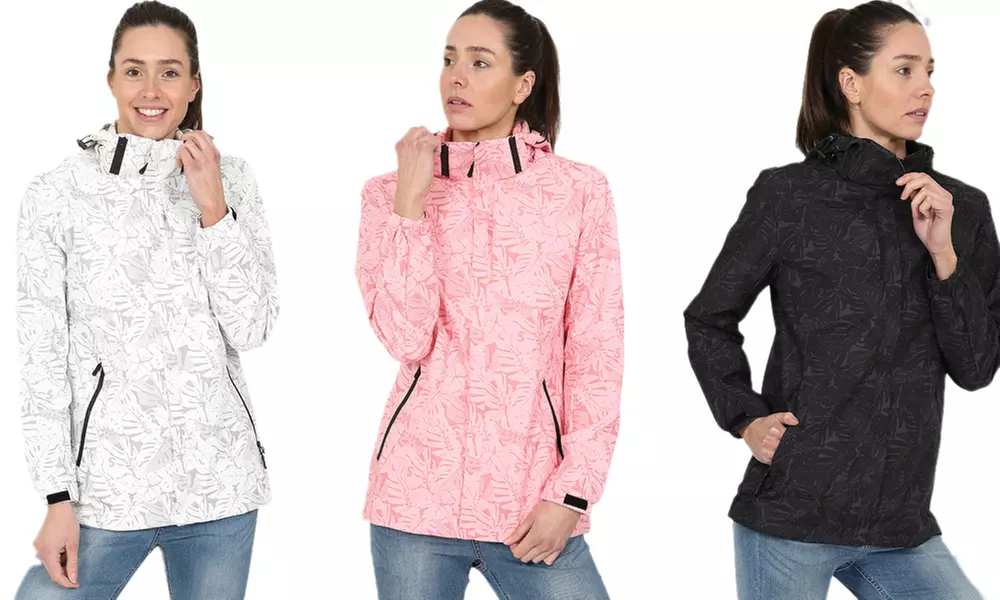 Blu Apparel leichte, bedruckte Regenjacke für Damen