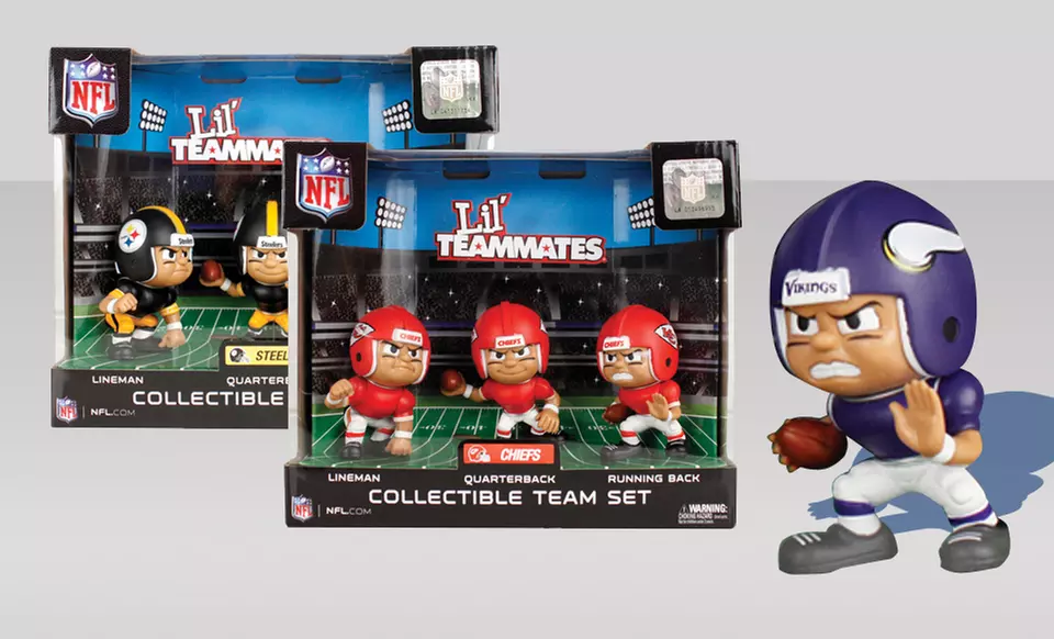 NFL Lil' Teammates Action Figure 3-Pack. Multiple Teams Available. Free Returns. - Primary Image