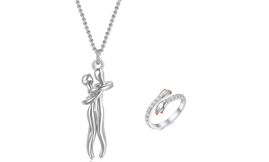 Image 12: Double Hug Pendant, Ring or Set