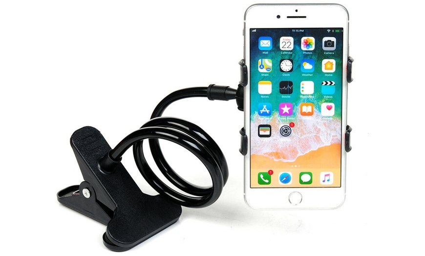 Image 4: One or Two Flexible Smartphone Clip Holders