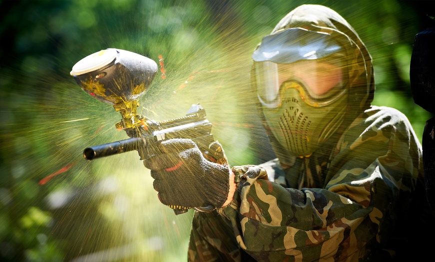 Image 1: Paintball With Ammo and Drink