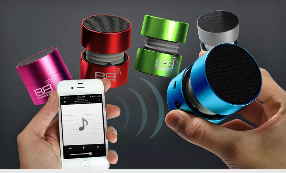 $29.99 for a BassBoomz Portable Bluetooth Speaker ($130 List Price). Seven Colors Available. Free Shipping and Returns. - Primary Image