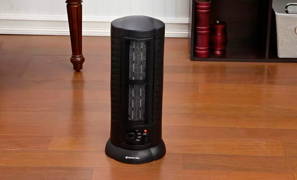 Comfort Zone Oscillating Ceramic Tower Heater. Free Returns. - Primary Image