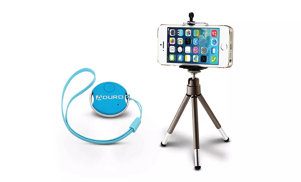 Aduro U-Snap Bluetooth Wireless Selfie Remote Photo Clicker with Tripod - Second Medium