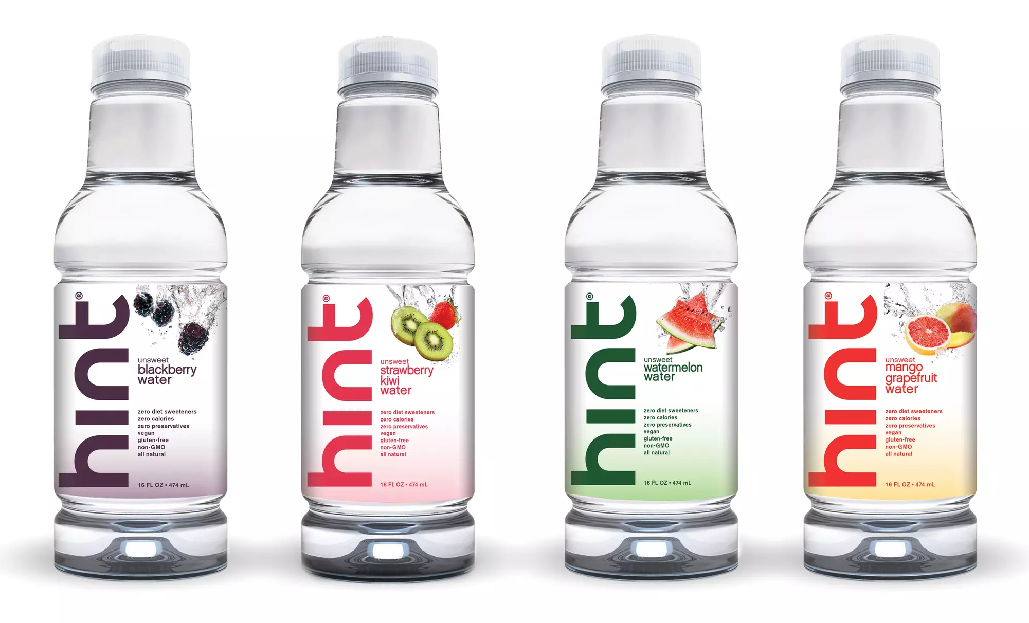 Hint Unsweetened All-Natural Fruit Essence Water; 24-Pack of 16 Fl. Oz. Bottles + 5% Back in Groupon Bucks - Primary Image