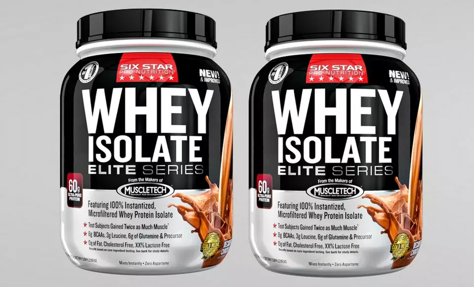 Six Star Whey Isolate Powder Two-Pack (3 Lb.). Multiple Flavors Available. Free Shipping. - Second Medium