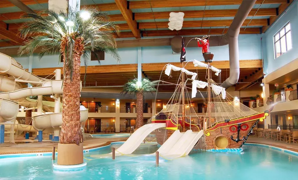 One-Night Stay Sunday–Thursday with Water-Park Passes at Ramada Tropics Resort & Conference Center in Des Moines, IA - Primary Image