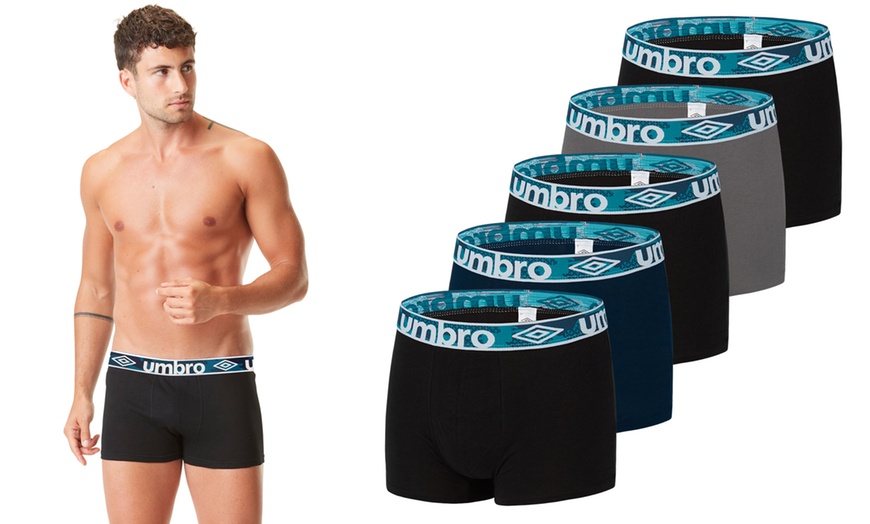 Image 1: Pack di 5 boxer uomo in cotone Umbro