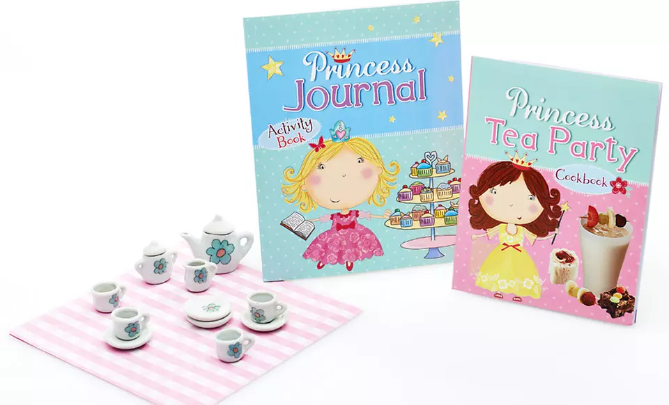 $7.99 for a Parragon Books 13-Piece Princess Tea Party Play Set ($12.99 List Price). Free Returns. - Primary Image
