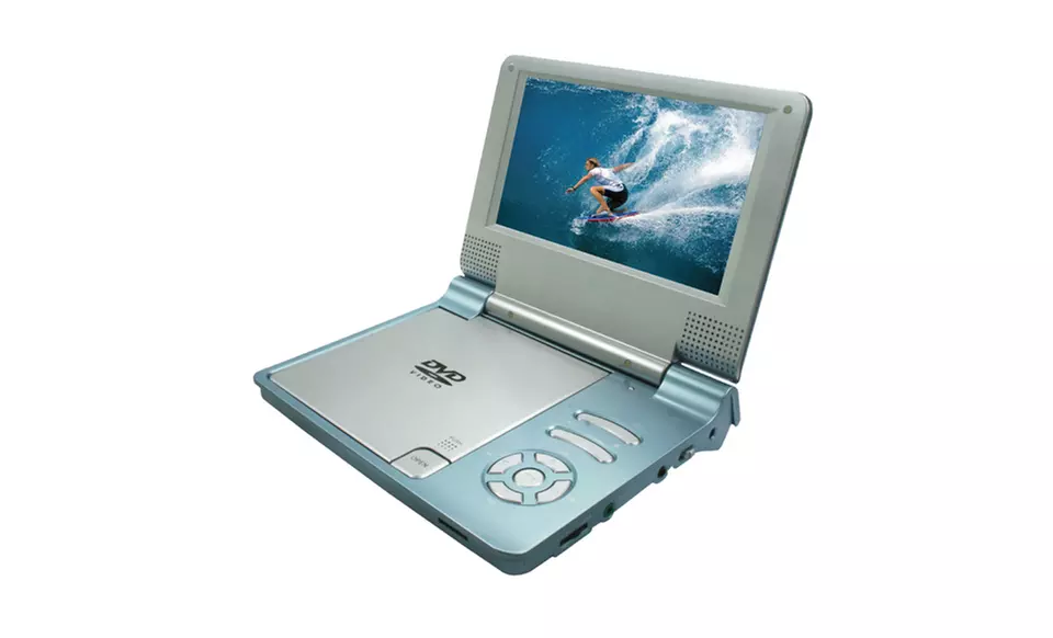 Sylvania Portable DVD Player in Blue or Pink (SDVD7014). Free Returns. - Second Medium
