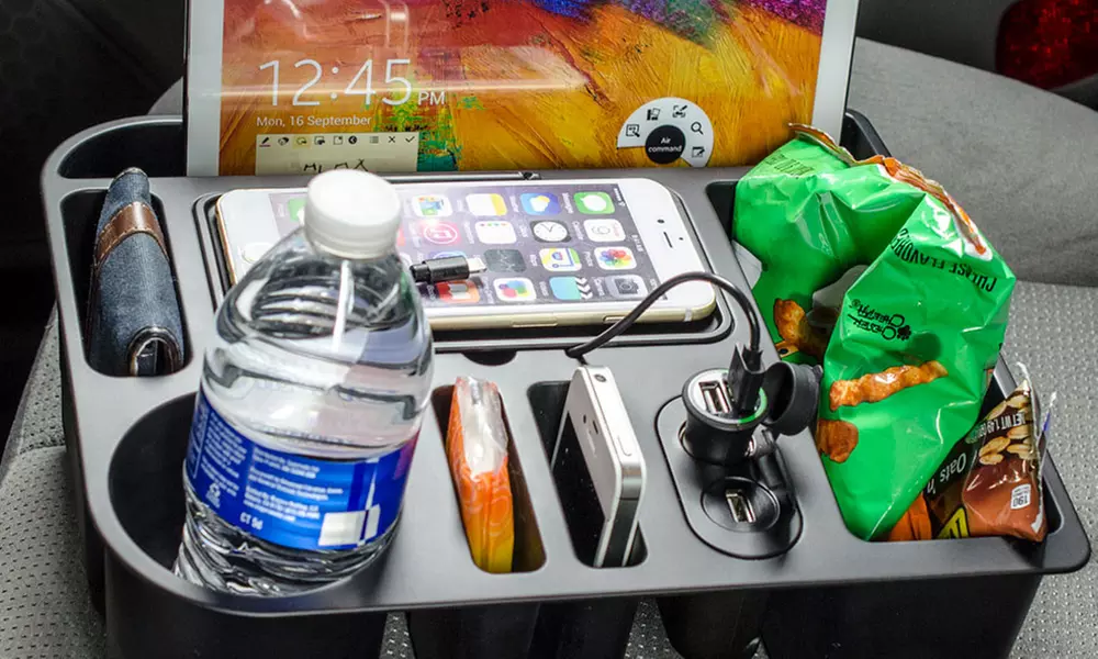 Tuff Tech 12V 2.4A USB Power Caddy Organizer - Primary Image