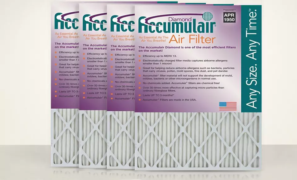 Accumulair Diamond Air Filter 4-Pack from $27.99–$29.99 - Primary Image