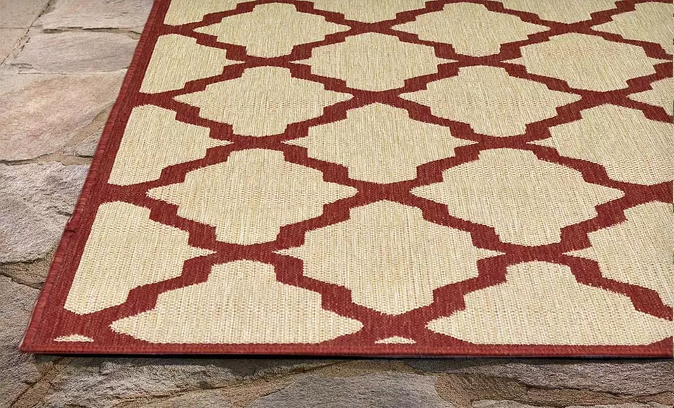 Chevron, Moroccan, or Trellis Outdoor Patio Rugs (Up to 67% Off). Multiple Colors Available. Free Shipping and Returns. - Second Medium