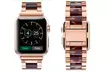 LUXE Resin & Stainless Steel Band Bracelet for Apple Watch Series 1, 2, 3, 4 & 5 - Second Medium