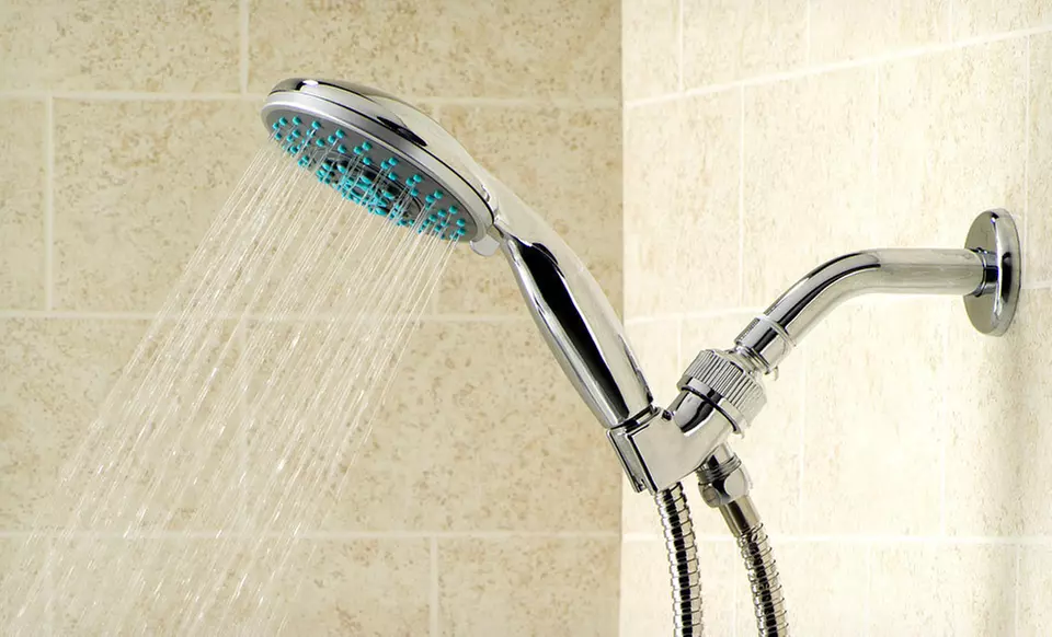 $11.99 for a Bath Basics Shower Massager (Up to $35.67 list price). Six Options Available. Free Returns. - Primary Image