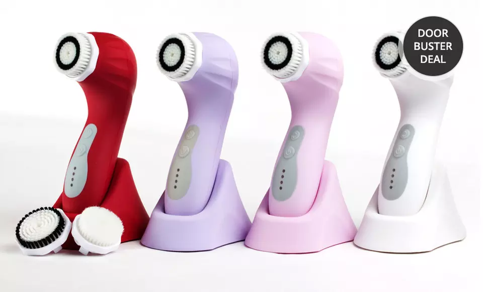 ProSonic Cleansing Brush Set with 4 Brush Heads, Cleanser, & ﻿Microderm Cream. Multiple Colors Available. Free Returns.  - Primary Image