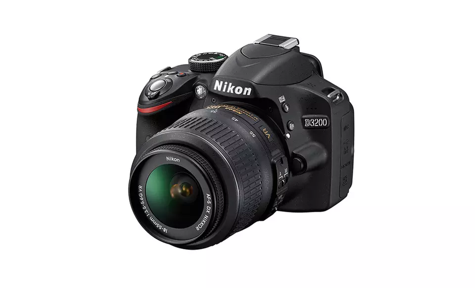 Nikon D3200 24.2MP CMOS Digital SLR Camera with One or Two Lenses (Manufacturer Refurbished) - Second Medium
