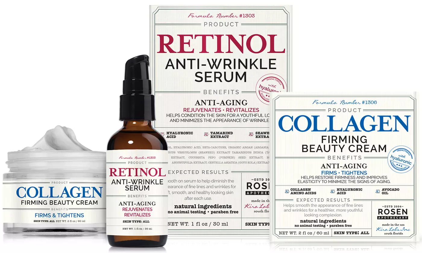 Rosen Apothecary Anti-Wrinkle Retinol and Firming Collagen Set - Primary Image