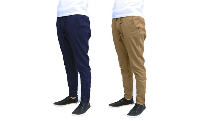 joggers with zippers at the bottom