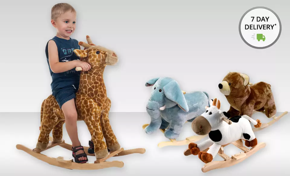 Happy Trails Plush Rocking Animals. Multiple Styles Available. Free Shipping and Returns. - Primary Image