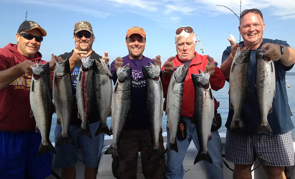 Four-Hour Fishing Trip for One, Two, Four, or Six from Puget Sound Sports Fishing (45% Off) - Primary Image