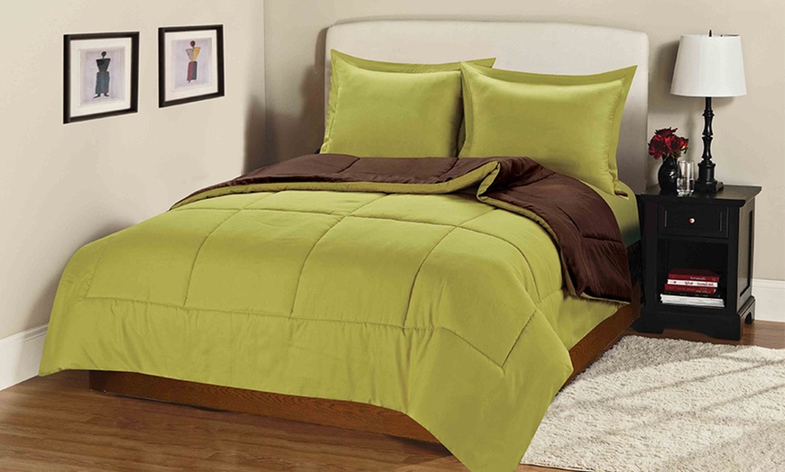 3-Piece Reversible Comforter Set | Groupon Goods