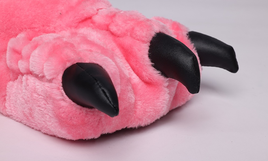 Image 25: Funny Claw Novelty Monster Foot Slippers