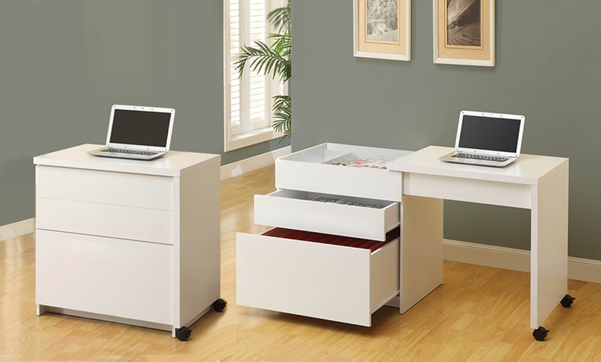 Image 1: Convertible Office Desk