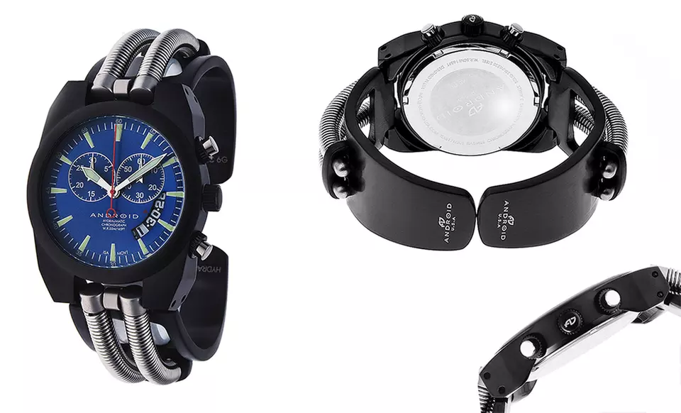 Android Men's Hydraumatic Chrono Watch with Stainless Steel Band - Second Medium