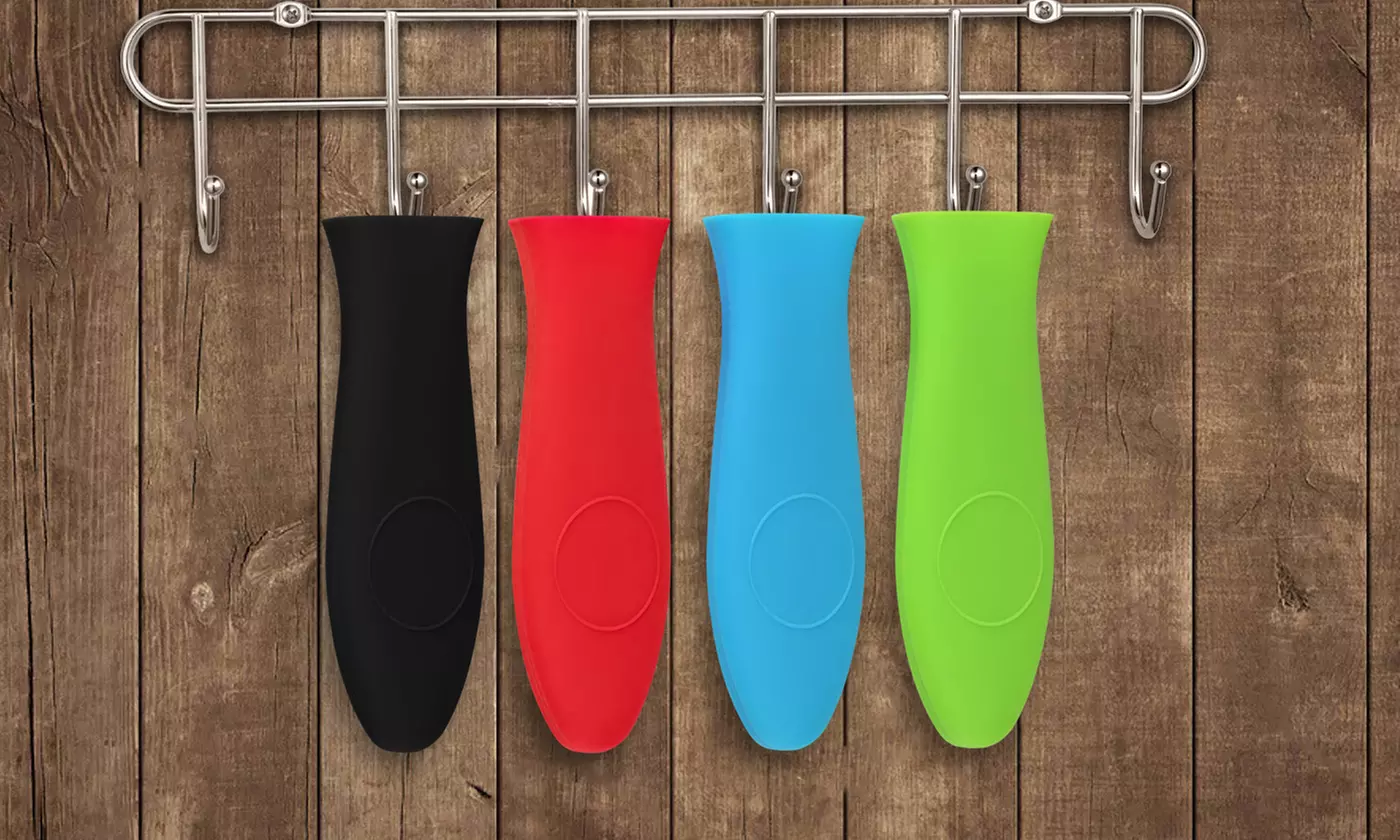 Silicone Pot Holder Cast Iron Hot Skillet Handle Cover Potholder Pan Sleeve